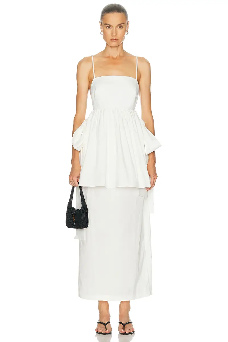 ADRIANA DEGREAS Peplum Maxi Dress | Image 1 ADRIANA DEGREAS Peplum Maxi Dress | Image 1