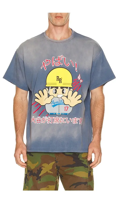 Ryoko Rain Caution Home Run Tee | Image 1 Ryoko Rain Caution Home Run Tee | Image 1