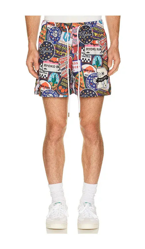 Ryoko Rain Patch Collection Shorts | Image 1 Ryoko Rain Patch Collection Shorts | Image 1