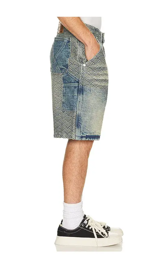 Ryoko Rain Seigaiha Denim Shorts | Thumbnail 2 Ryoko Rain Seigaiha Denim Shorts | Thumbnail 2