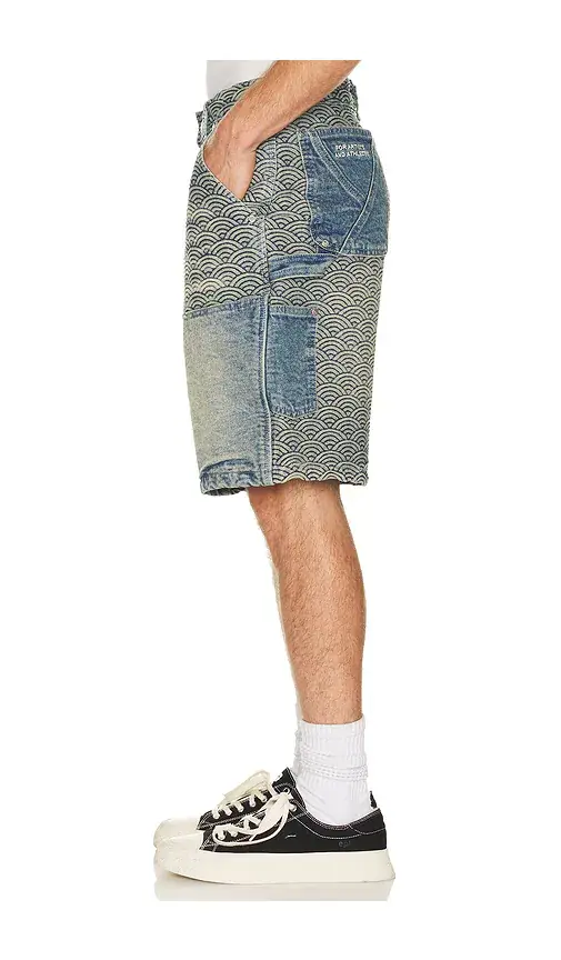 Ryoko Rain Seigaiha Denim Shorts | Thumbnail 3 Ryoko Rain Seigaiha Denim Shorts | Thumbnail 3