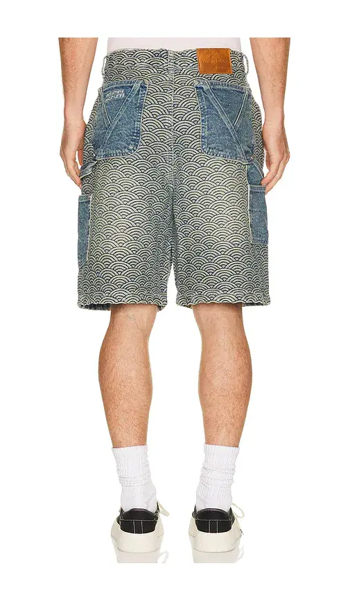 Ryoko Rain Seigaiha Denim Shorts | Thumbnail 4 Ryoko Rain Seigaiha Denim Shorts | Thumbnail 4