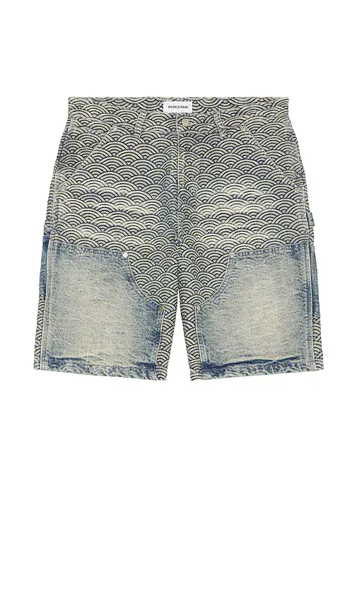 Ryoko Rain Seigaiha Denim Shorts | Thumbnail 6 Ryoko Rain Seigaiha Denim Shorts | Thumbnail 6