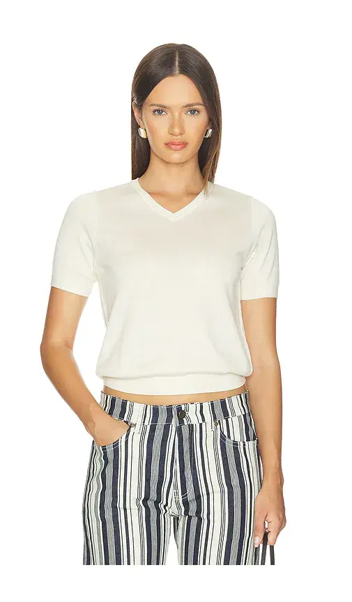 RENGGLI V-neck Knit Tee | Image 1 RENGGLI V-neck Knit Tee | Image 1