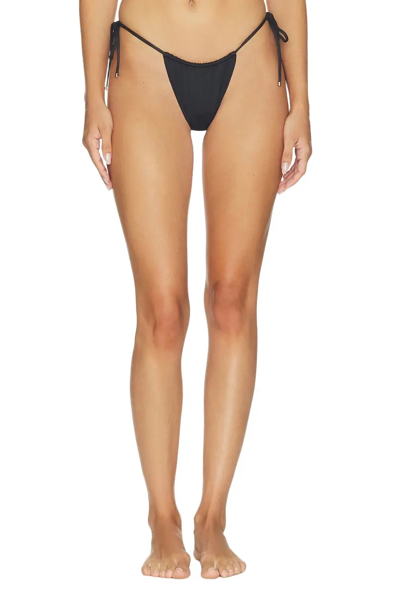Skims Classic Swim Medallion Tie Side Bikini Bottom