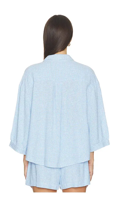Eberjey Linen Blend Relaxed Sleeve Top | Thumbnail 3 Eberjey Linen Blend Relaxed Sleeve Top | Thumbnail 3