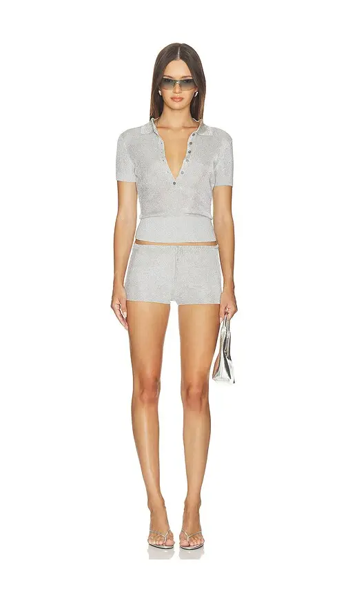 Guizio Relaxed Metallic Short | Thumbnail 5 Guizio Relaxed Metallic Short | Thumbnail 5