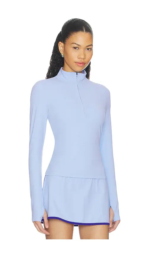 Splits59 Tess Rigor Half Zip Waist Length Top | Thumbnail 2 Splits59 Tess Rigor Half Zip Waist Length Top | Thumbnail 2