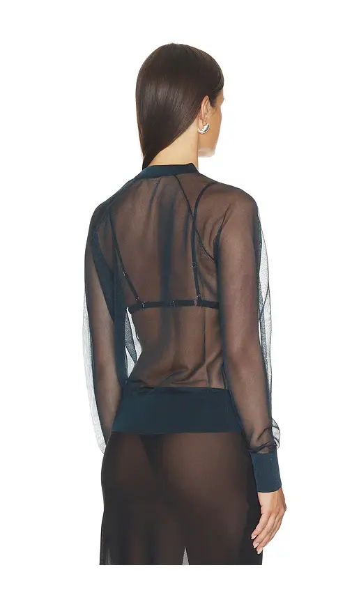 RENGGLI Sheer Knit Cardigan | Thumbnail 3