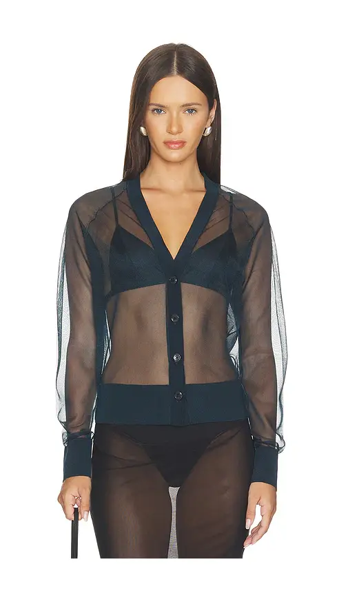 RENGGLI Sheer Knit Cardigan | Image 1 RENGGLI Sheer Knit Cardigan | Image 1