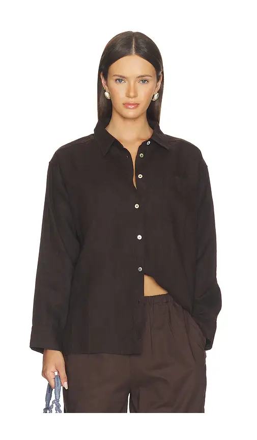 DONNI. The Linen Relaxed Shirt | Image 1 DONNI. The Linen Relaxed Shirt | Image 1