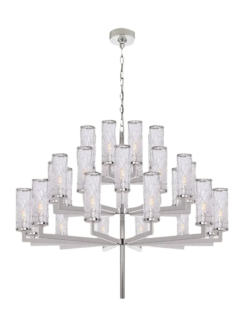 Visual Comfort Signature Liaison Triple Tier Chandelier By Kelly Wearstler