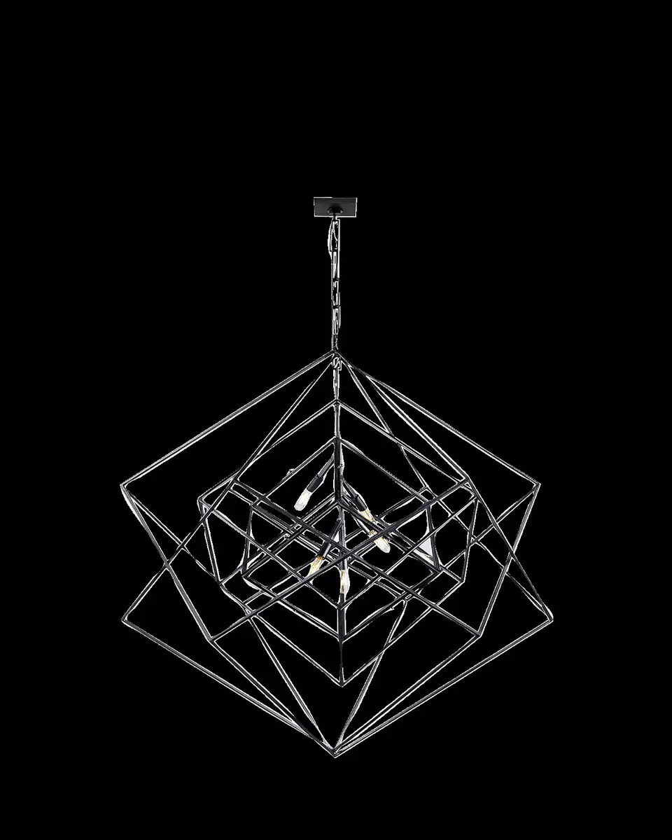 Visual Comfort Signature Cubist Large Chandelier By Kelly Wearstler | Thumbnail 2 Visual Comfort Signature Cubist Large Chandelier By Kelly Wearstler | Thumbnail 2