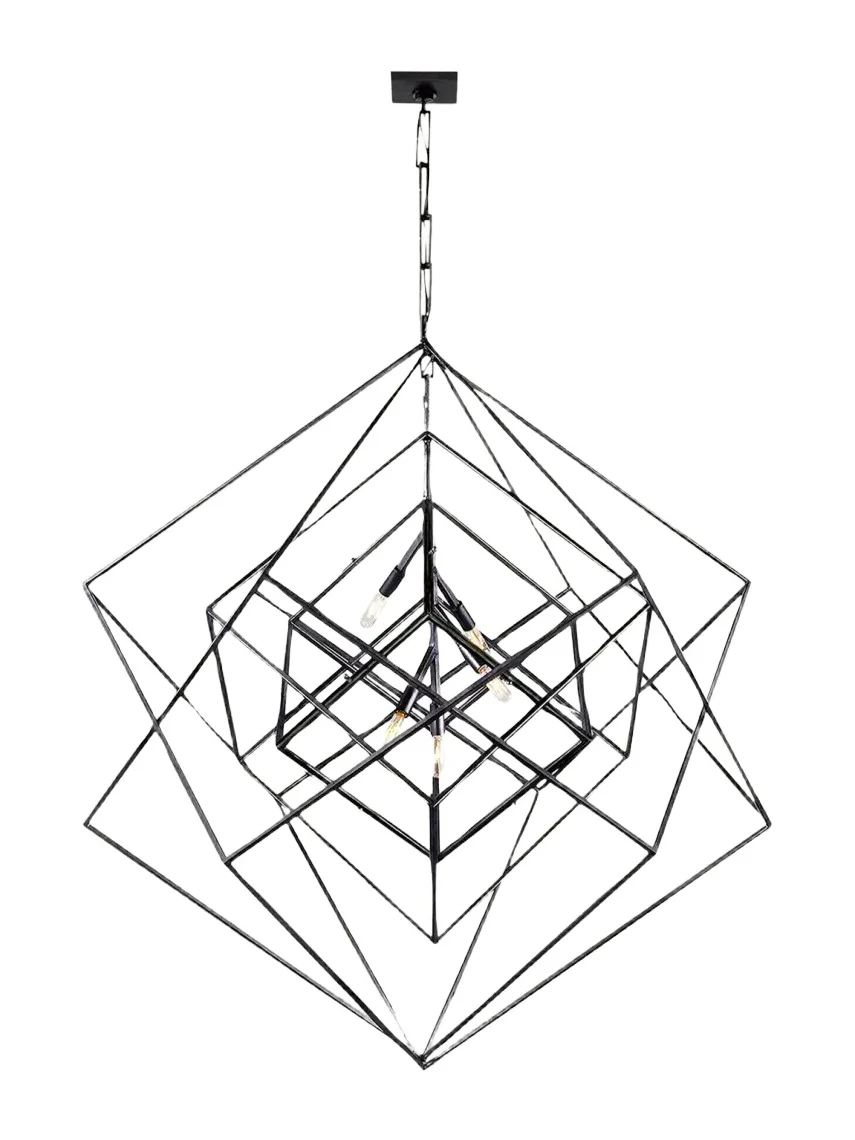 Visual Comfort Signature Cubist Large Chandelier By Kelly Wearstler