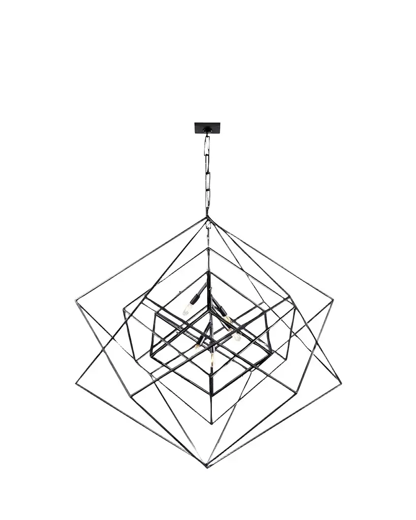 Visual Comfort Signature Cubist Large Chandelier By Kelly Wearstler