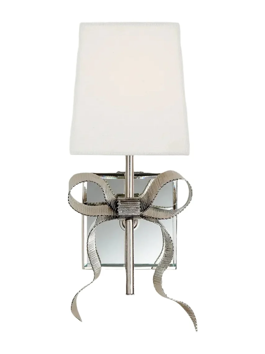 Visual Comfort Signature Ellery Grosgrain Bow Small Sconce