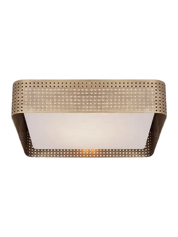Visual Comfort Signature Precision Large Square Flush Mount By Kelly Wearstler