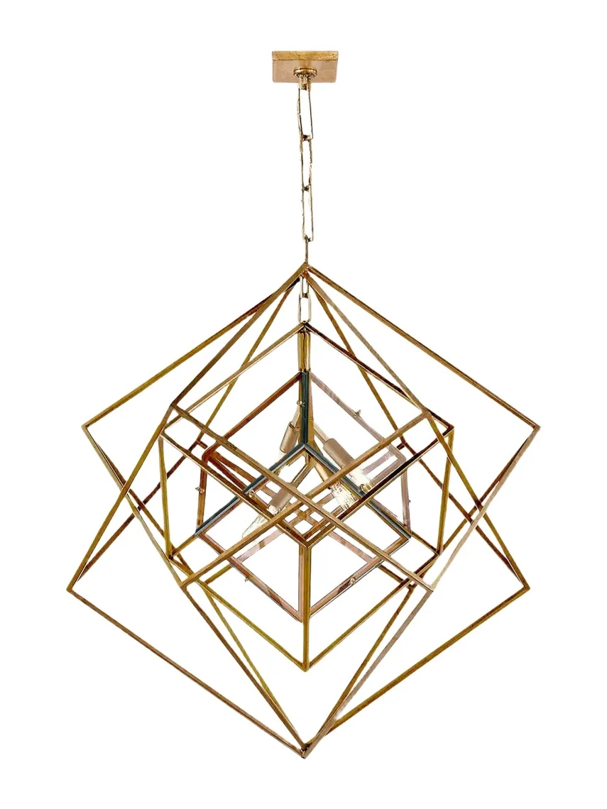 Visual Comfort Signature Cubist Medium Chandelier By Kelly Wearstler