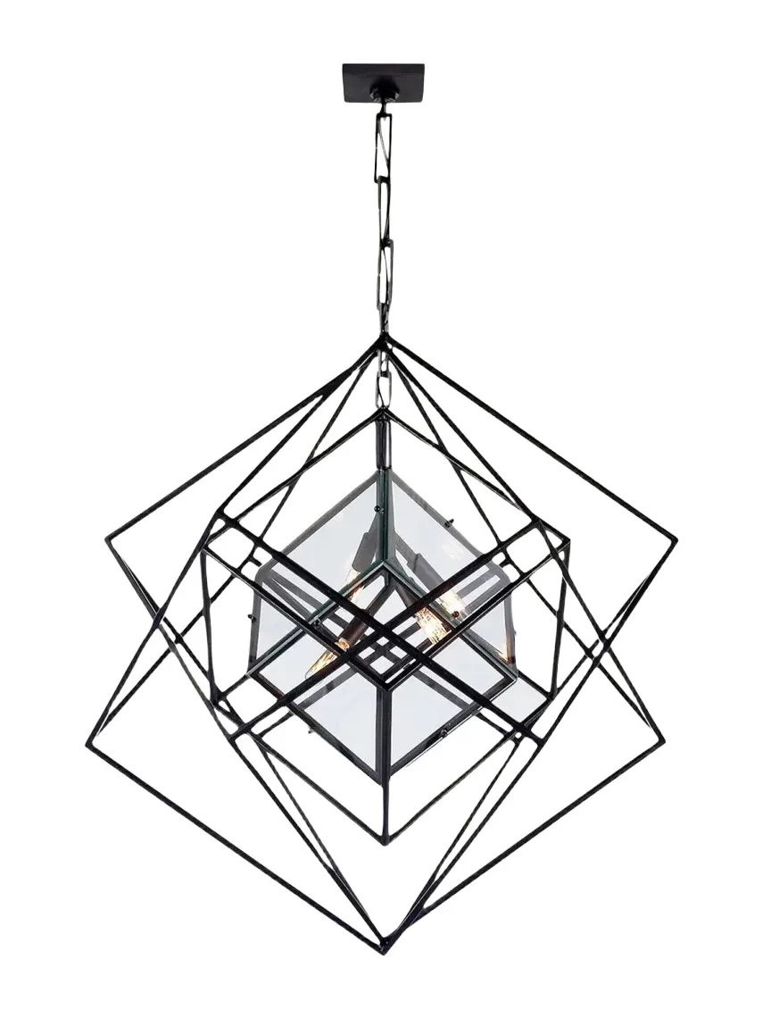 Visual Comfort Signature Cubist Medium Chandelier By Kelly Wearstler