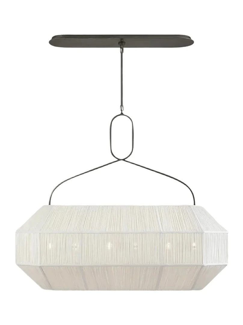 Visual Comfort Signature Forza Medium Gathered Linear Lantern By Kelly Wearstler