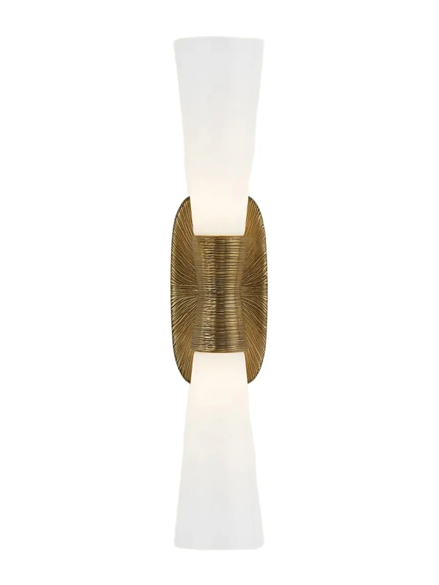 Visual Comfort Signature Utopia Large Double Bath Sconce By Kelly Wearstler
