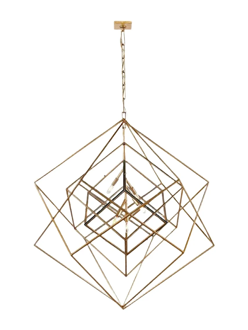 Visual Comfort Signature Cubist Large Chandelier By Kelly Wearstler