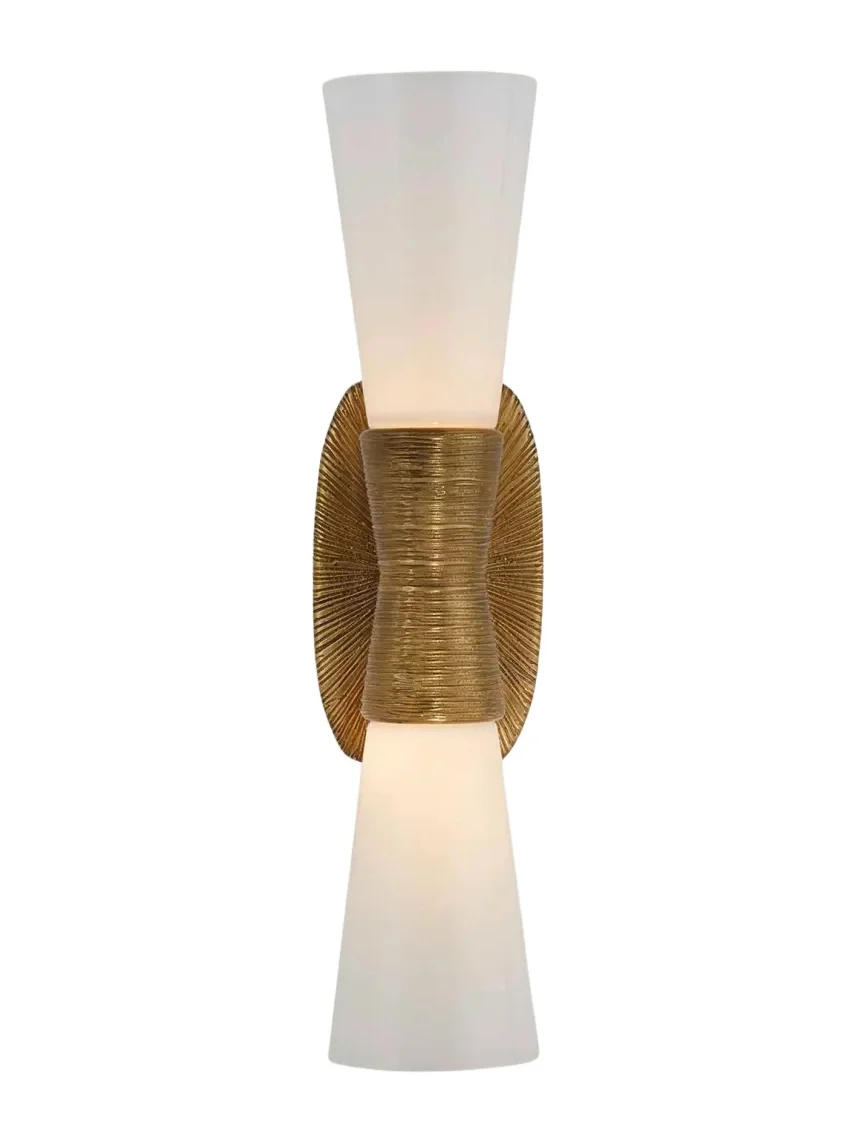 Visual Comfort Signature Utopia Small Double Bath Sconce By Kelly Wearstler