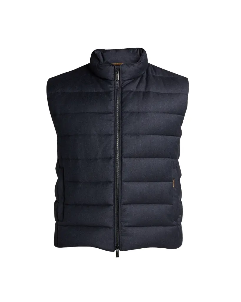 MooRER Men's Flannel Down Vest | Image 1 MooRER Men's Flannel Down Vest | Image 1