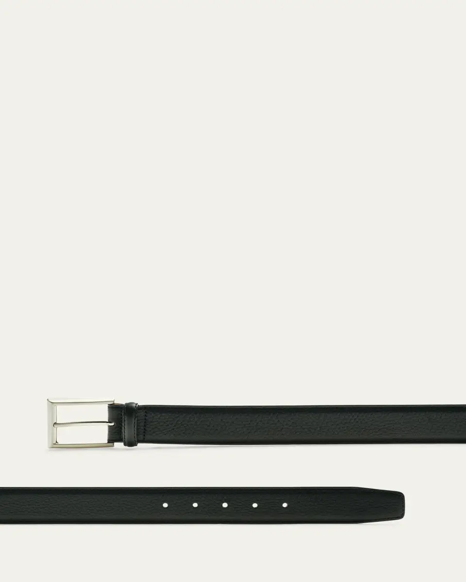 Magnanni Men's Rocas Pebbled Leather Belt | Thumbnail 2