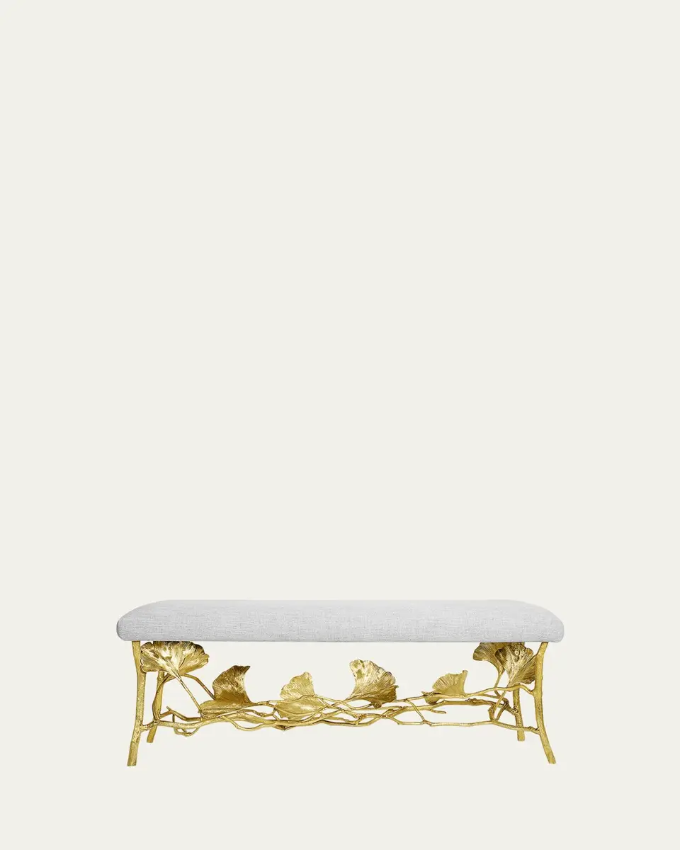 Michael Aram Golden Ginkgo Bench | Thumbnail 3 Michael Aram Golden Ginkgo Bench | Thumbnail 3