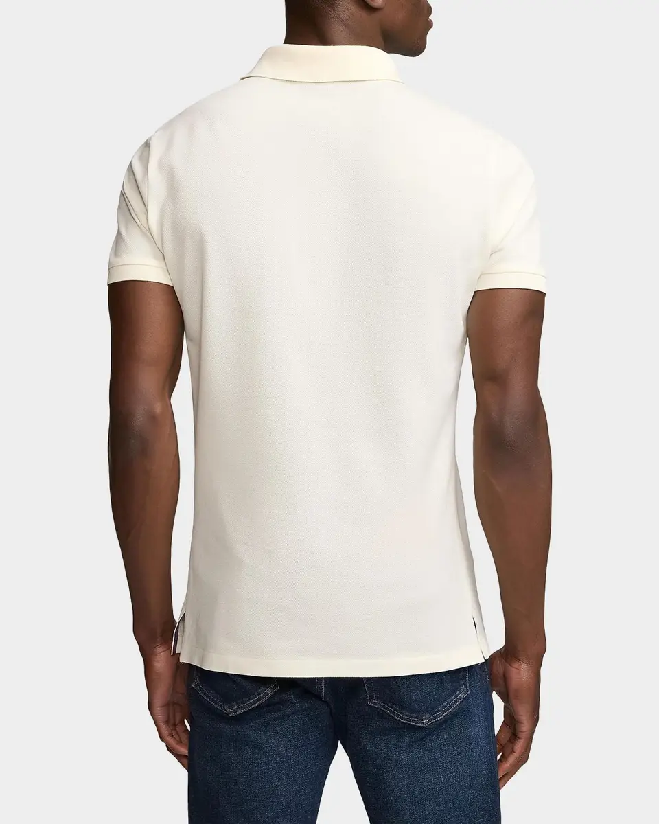 Ralph Lauren Purple Label Men's Custom Slim Fit Piqué Polo Shirt | Thumbnail 3 Ralph Lauren Purple Label Men's Custom Slim Fit Piqué Polo Shirt | Thumbnail 3