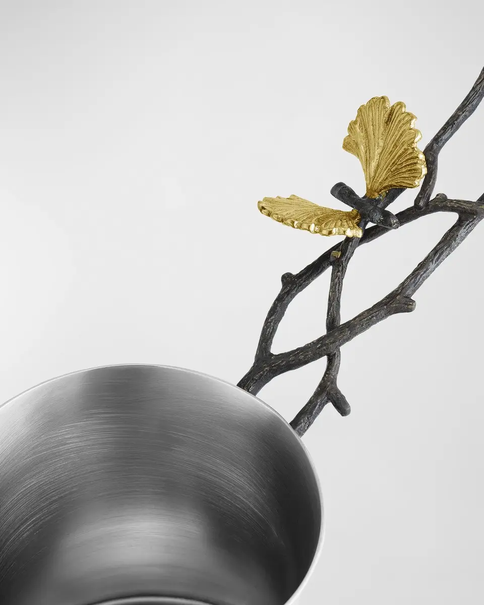 Michael Aram Butterfly Ginkgo Large Coffee Pot with Spoon | Thumbnail 5 Michael Aram Butterfly Ginkgo Large Coffee Pot with Spoon | Thumbnail 5