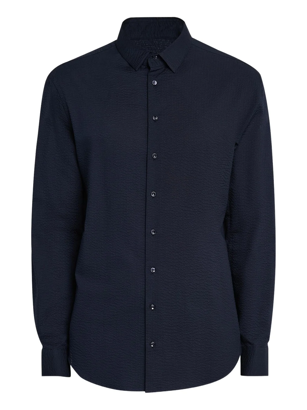 Men's Solid Seersucker Sport Shirt Men's Solid Seersucker Sport Shirt