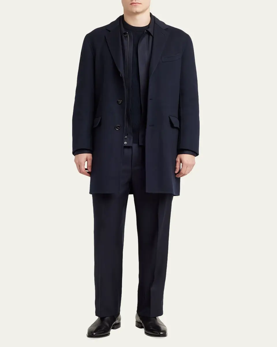 Brioni Men's Wool and Cashmere Cable Knit Crewneck Sweater | Thumbnail 6 Brioni Men's Wool and Cashmere Cable Knit Crewneck Sweater | Thumbnail 6
