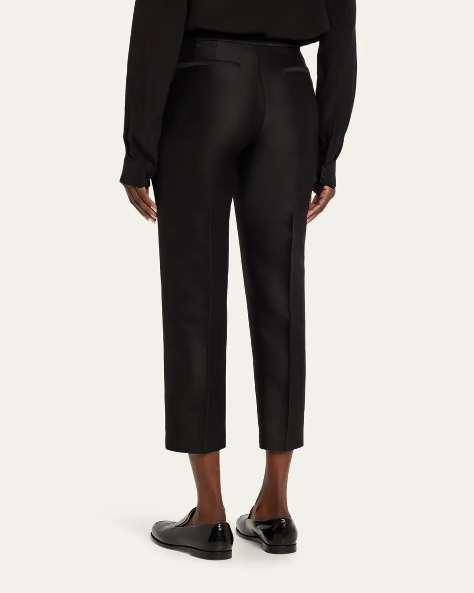 Adam Lippes Mika Cropped Straight-Leg Pants | Thumbnail 3