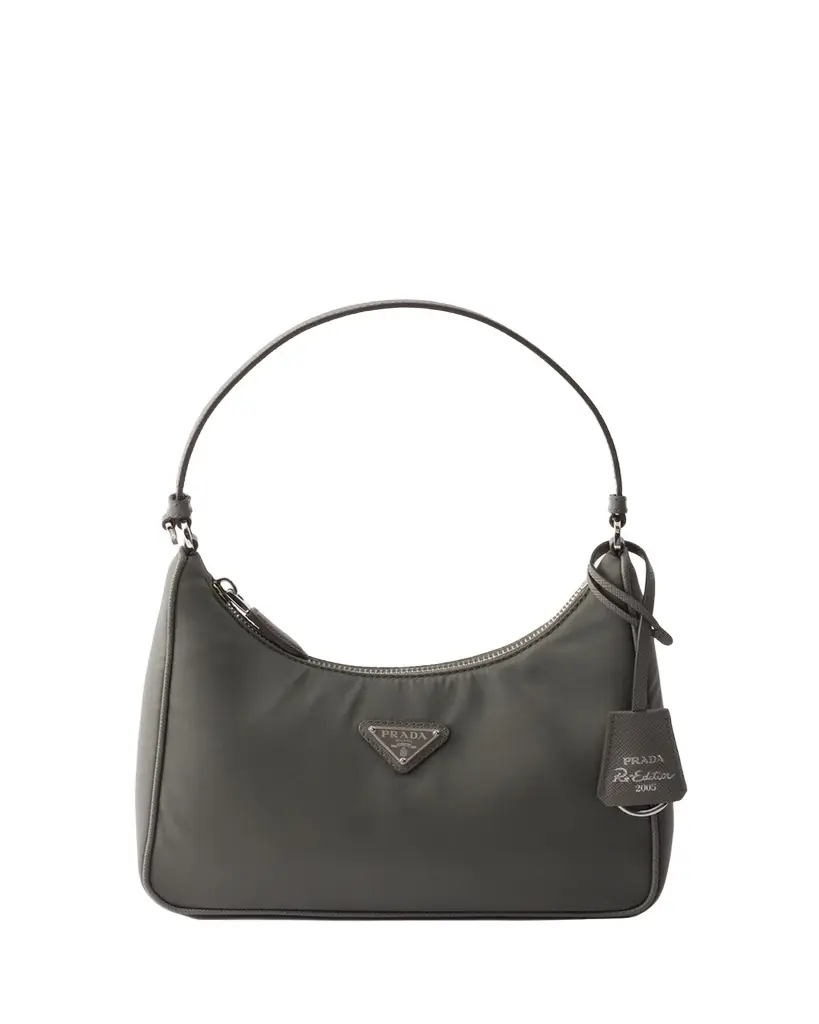 Prada Re-Edition 2005 Mini Re-Nylon and Saffiano Shoulder Bag | Image 1 Prada Re-Edition 2005 Mini Re-Nylon and Saffiano Shoulder Bag | Image 1