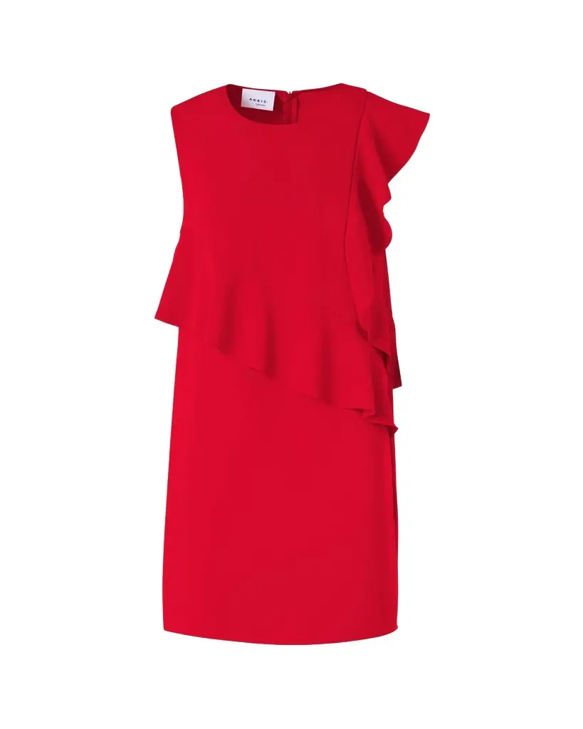 Akris punto Ruffle Sleeveless Mini Shift Dress | Image 1 Akris punto Ruffle Sleeveless Mini Shift Dress | Image 1