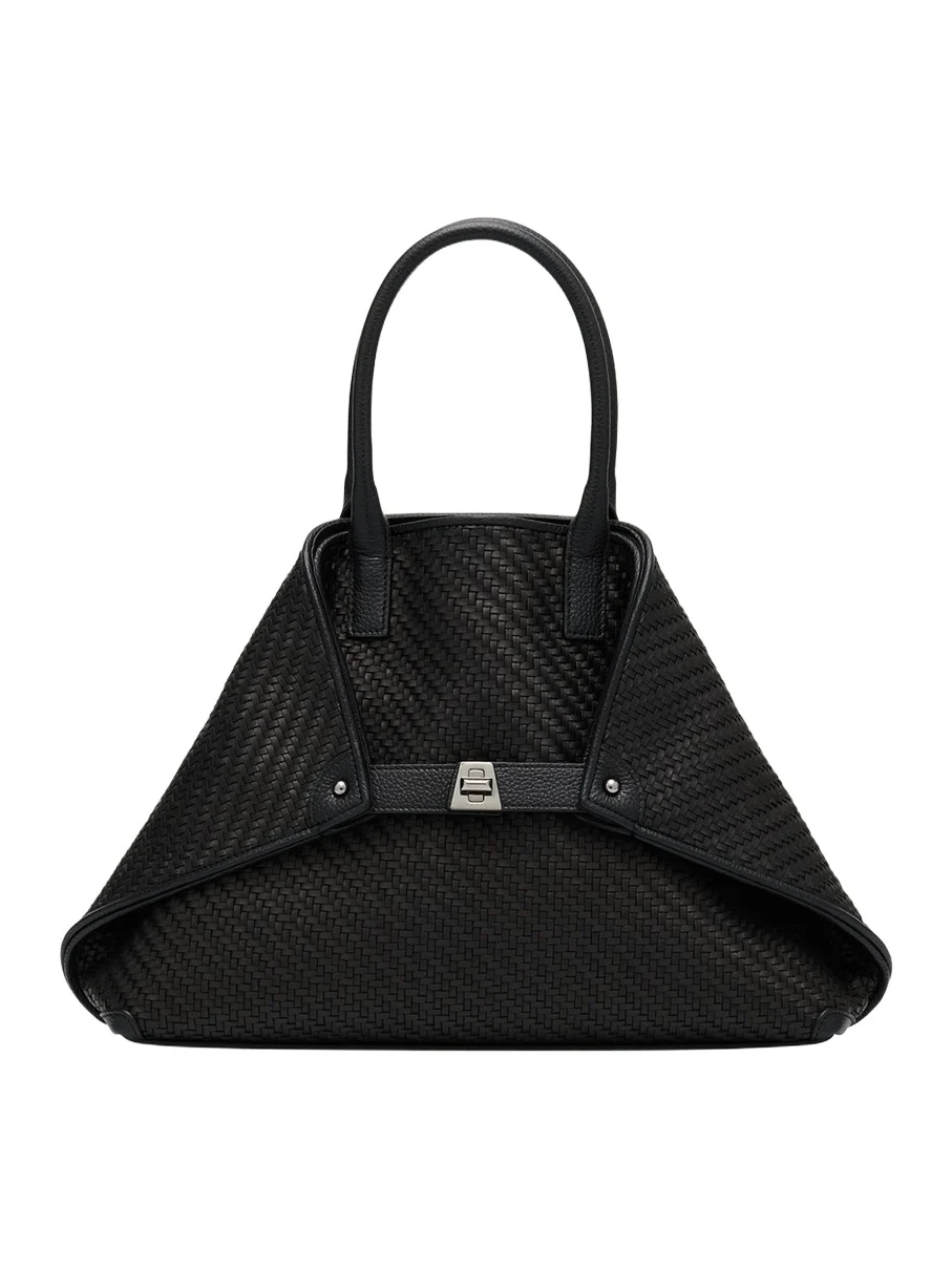 Ai Small Plaid Braided Top-Handle Bag Ai Small Plaid Braided Top-Handle Bag