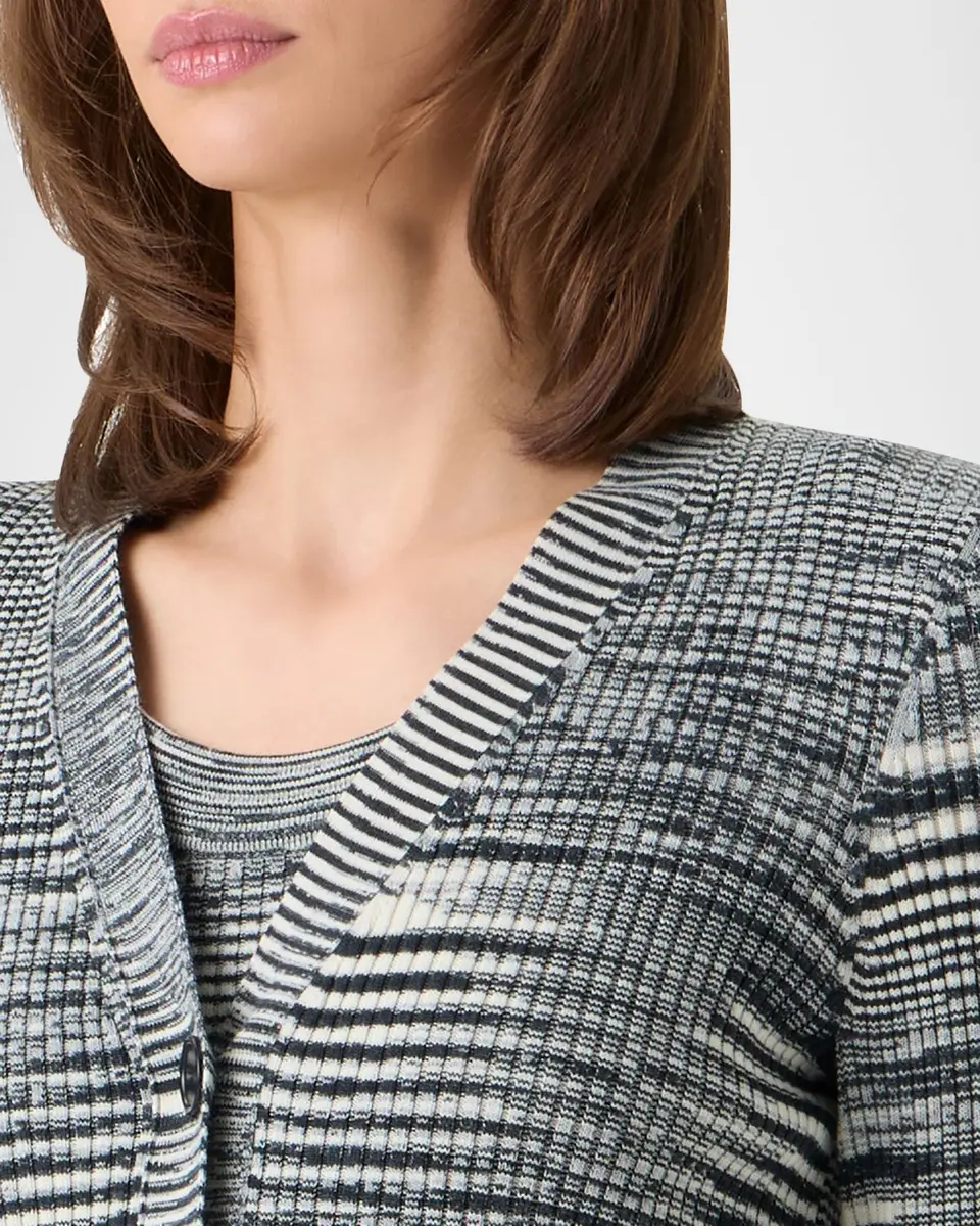 Akris punto Space Dye Ribbed Merino Cardigan | Thumbnail 5 Akris punto Space Dye Ribbed Merino Cardigan | Thumbnail 5