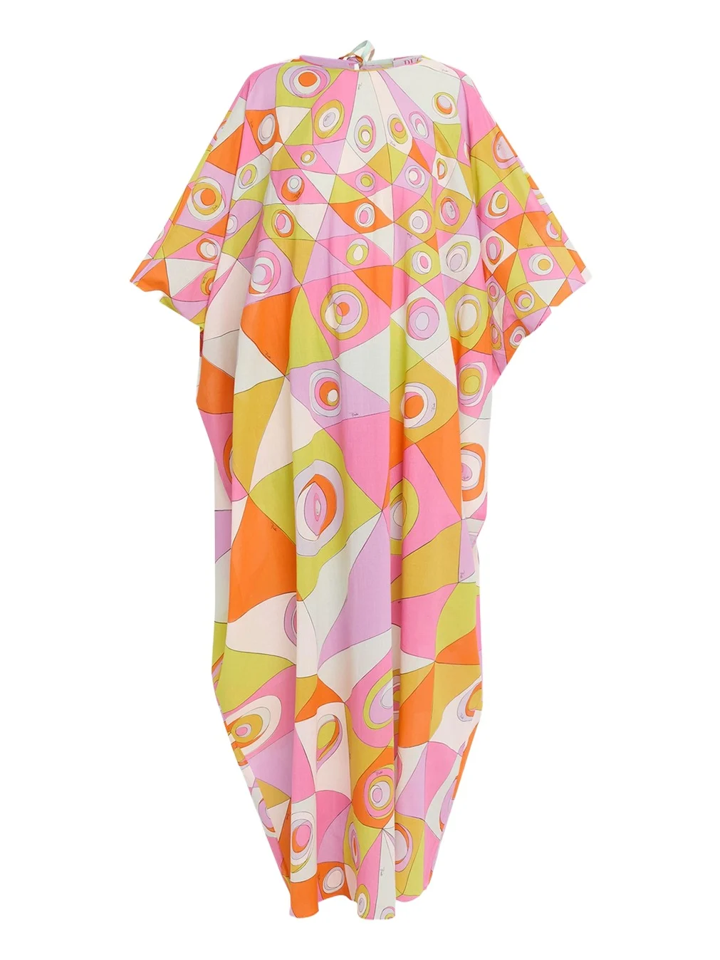 Occhi-Print Cotton Muslin Maxi Caftan Dress