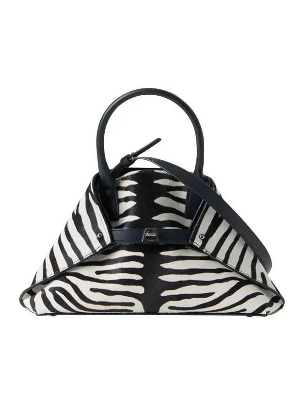 Ai Small Zebra-Print Top-Handle Tote Bag Ai Small Zebra-Print Top-Handle Tote Bag