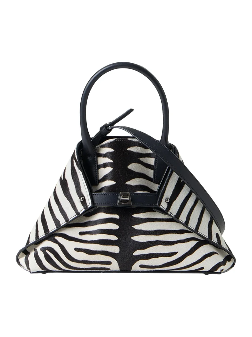 Ai Small Zebra-Print Top-Handle Tote Bag Ai Small Zebra-Print Top-Handle Tote Bag