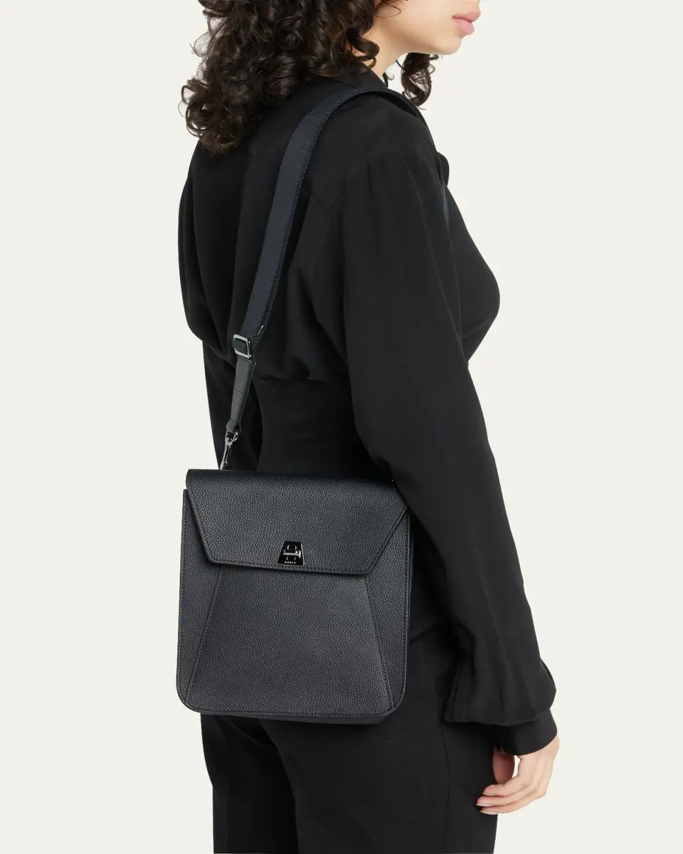 Akris Anouk Small Leather Messenger Bag | Thumbnail 2 Akris Anouk Small Leather Messenger Bag | Thumbnail 2
