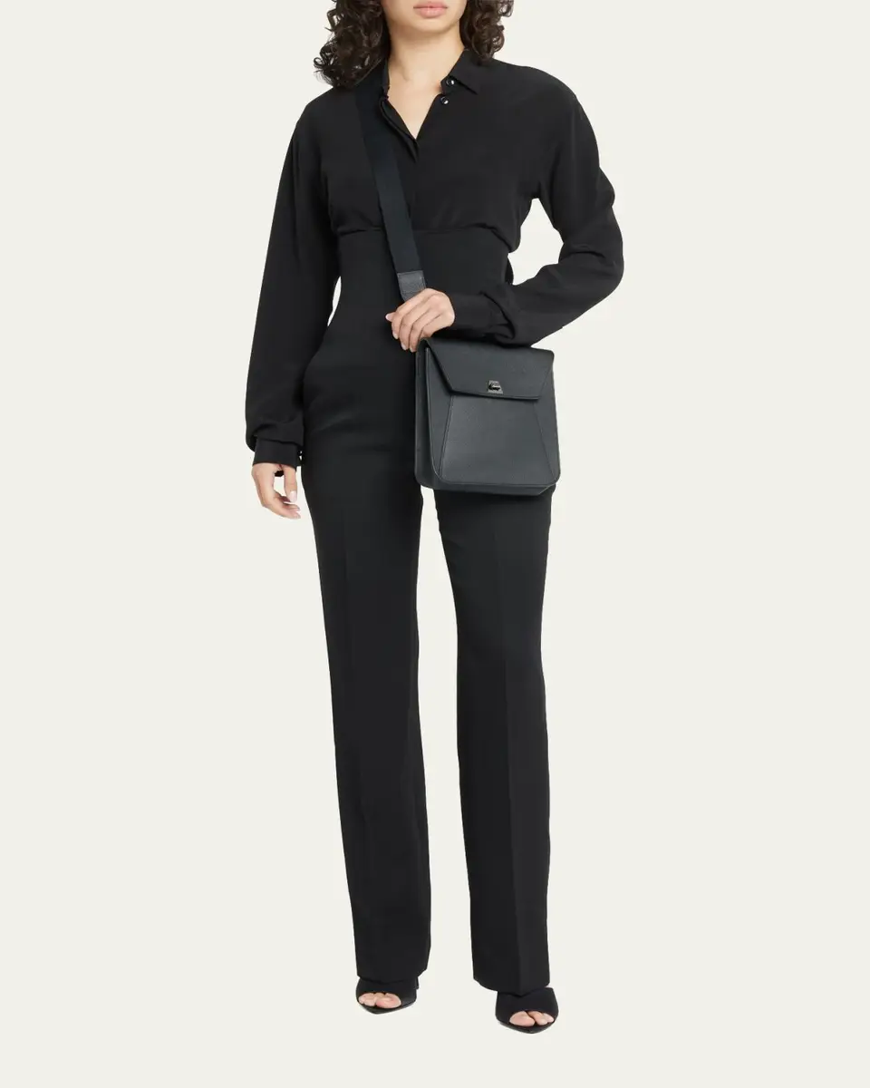 Akris Anouk Small Leather Messenger Bag | Thumbnail 5 Akris Anouk Small Leather Messenger Bag | Thumbnail 5