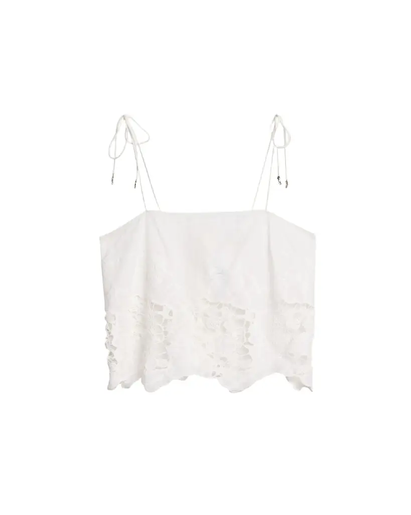 Ronny Kobo Blaire Floral-Embroidered Cotton Top | Image 1 Ronny Kobo Blaire Floral-Embroidered Cotton Top | Image 1