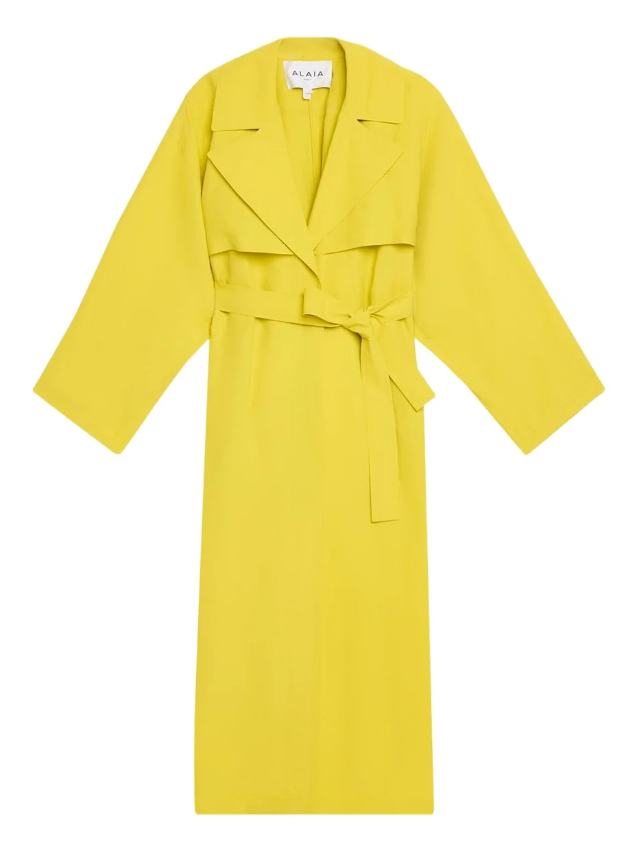 Paper Belted Midi Trench Coat Paper Belted Midi Trench Coat
