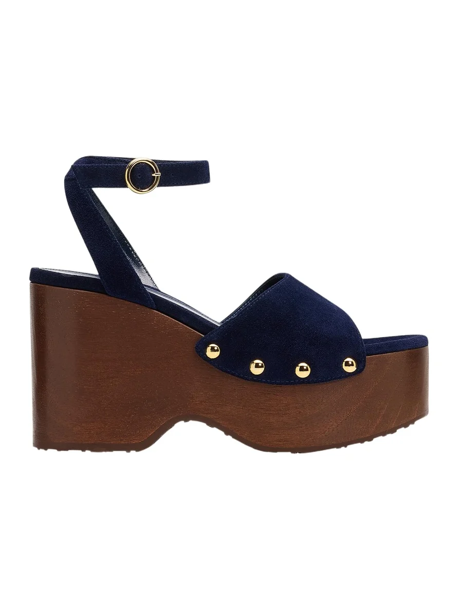 Gianvito Rossi Suede Ankle-Strap Platform Sandals
