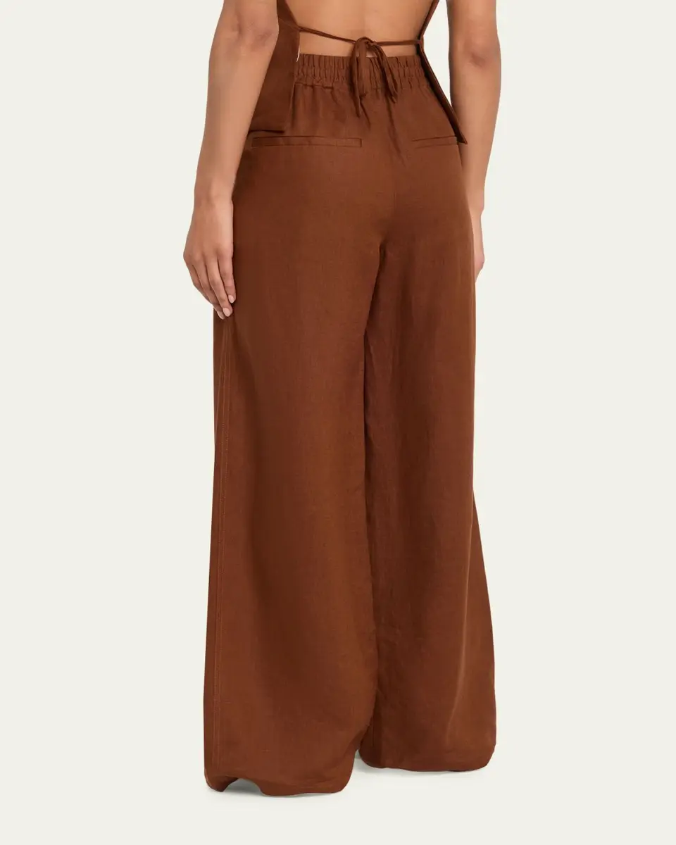 A.L.C. Tyler Wide-Leg Linen Pants | Thumbnail 3 A.L.C. Tyler Wide-Leg Linen Pants | Thumbnail 3