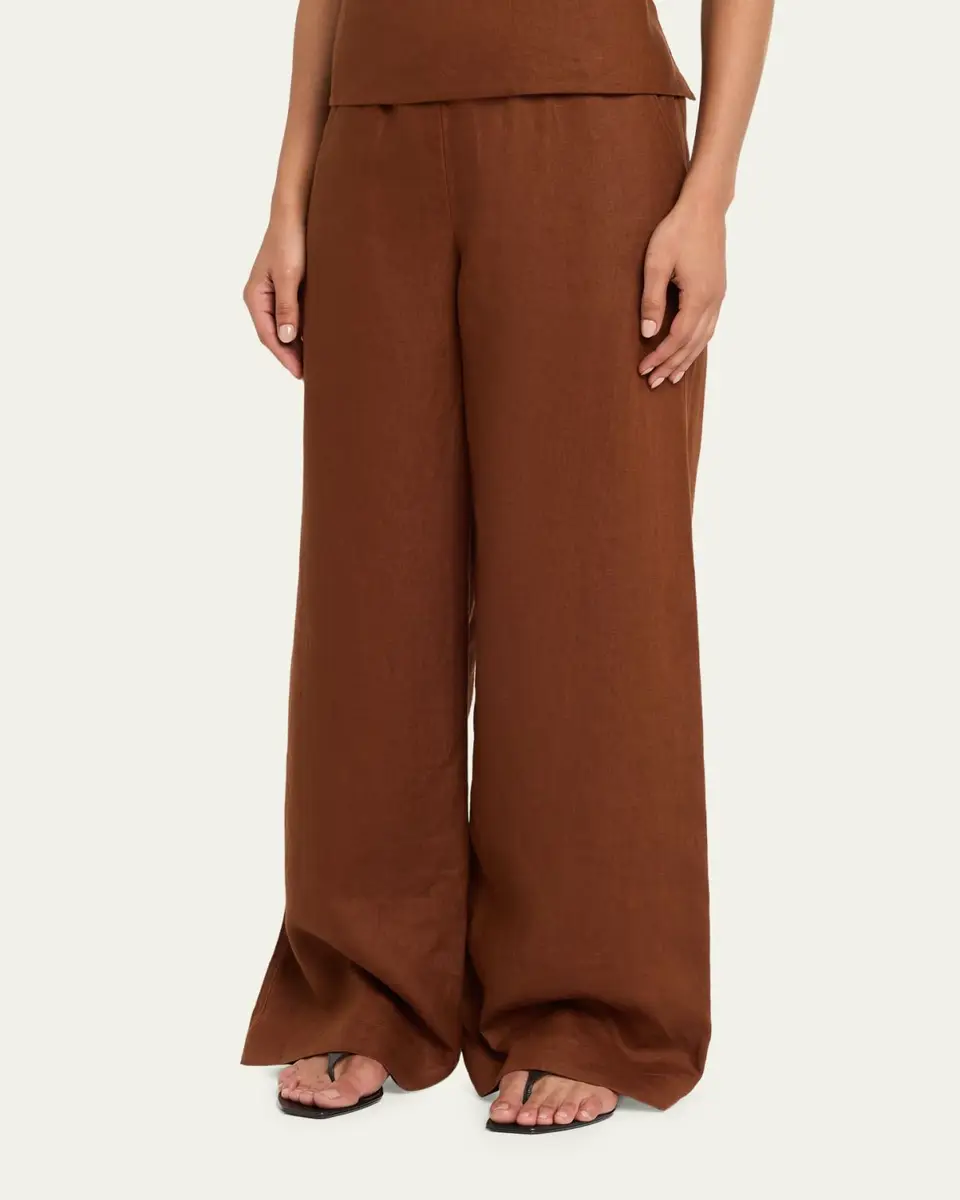 A.L.C. Tyler Wide-Leg Linen Pants | Thumbnail 4 A.L.C. Tyler Wide-Leg Linen Pants | Thumbnail 4