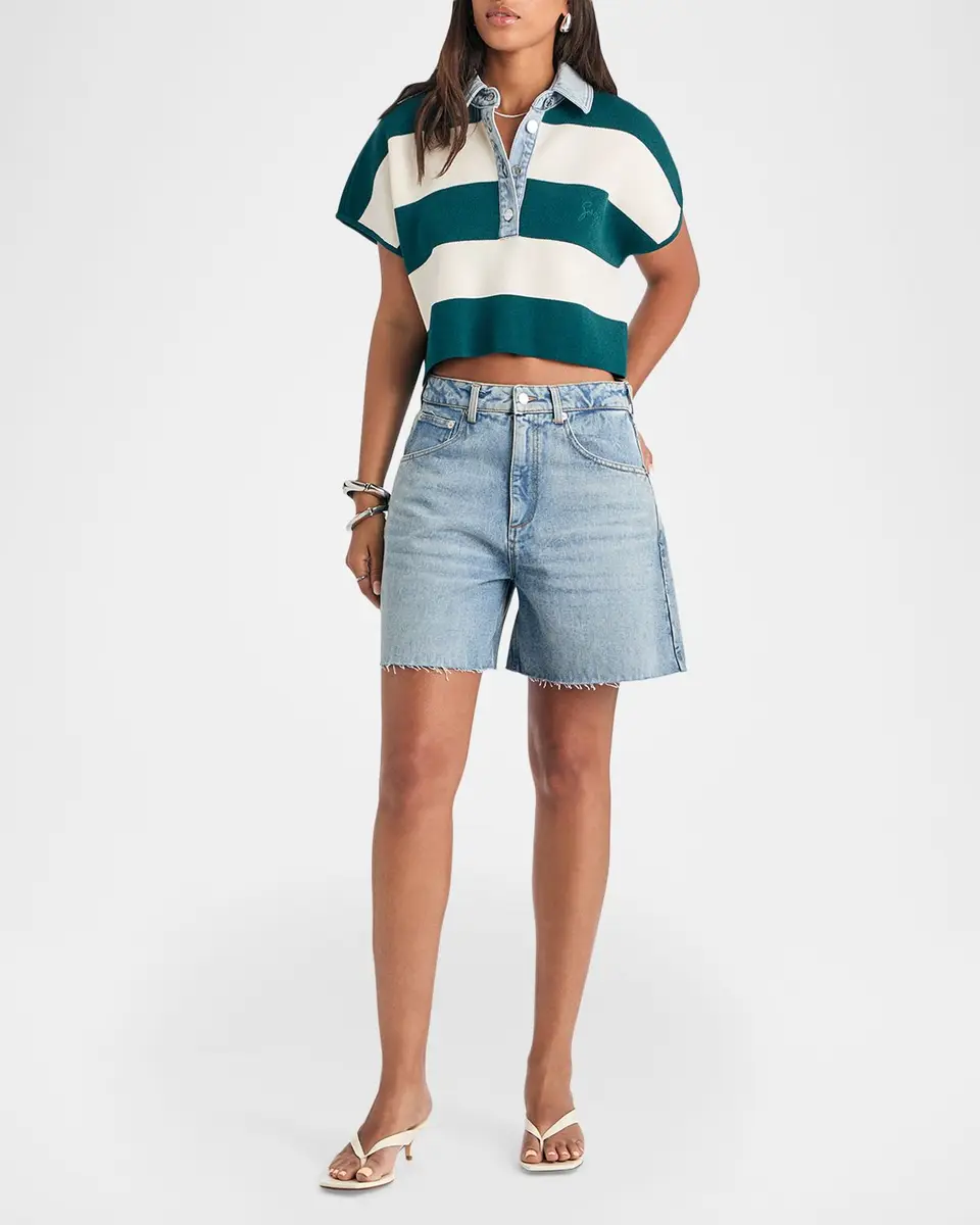 SEROYA Corsa Striped Cotton Top | Thumbnail 2 SEROYA Corsa Striped Cotton Top | Thumbnail 2